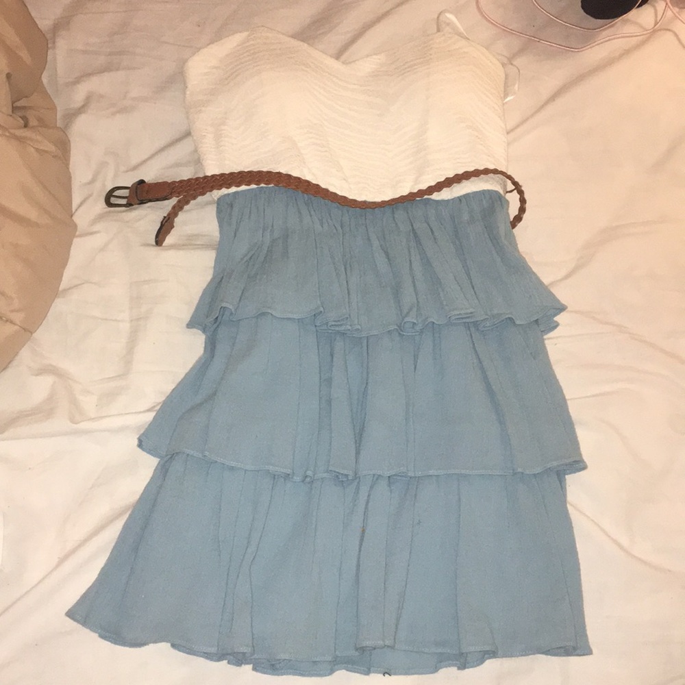 Junior Girl's Ruffle Knee-Length Dress